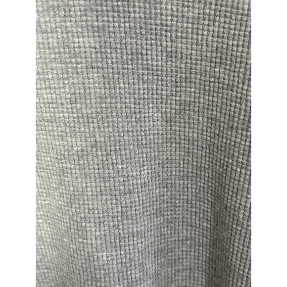 Abercrombie & Fitch Womens Gray Waffle Knit Long Sleeve Top M 100% Cotton - Picture 4 of 4